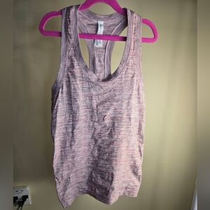 Athleta Momentum Tank Top Seamless Space Dye Pink Racerback Size Small